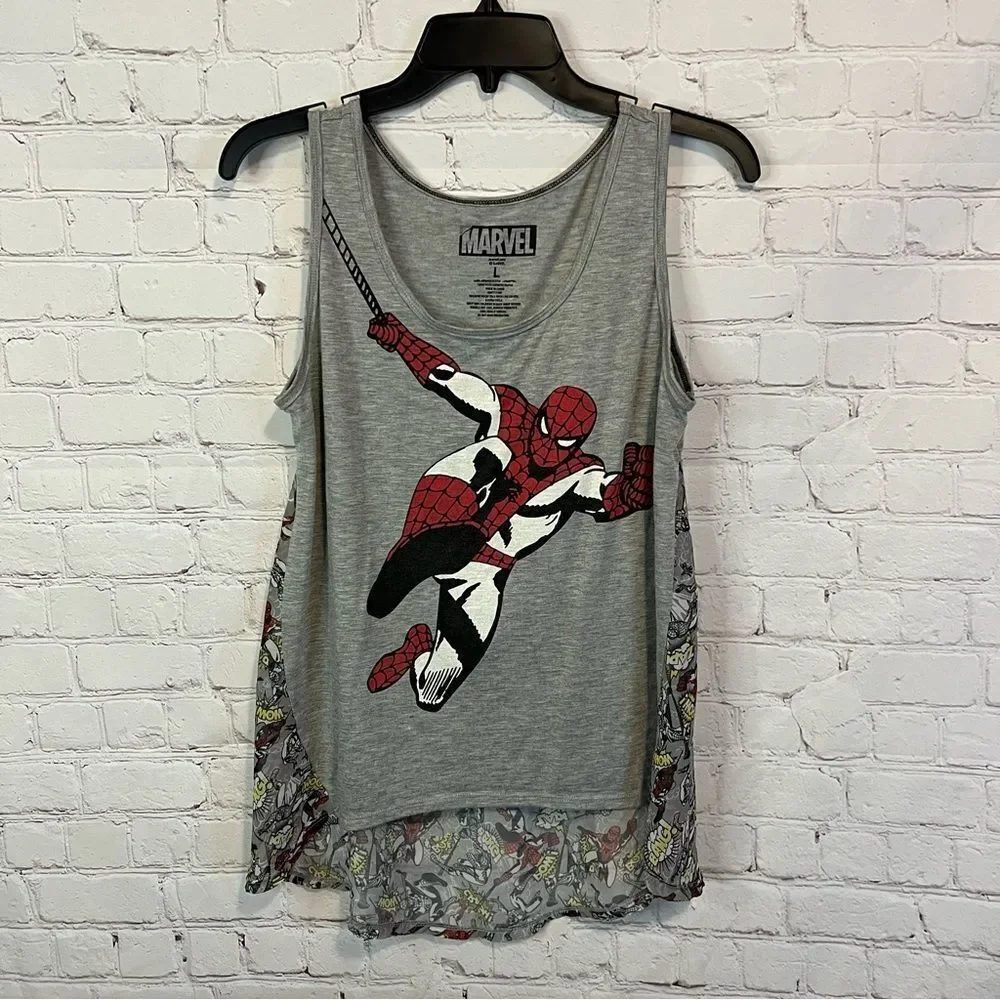 Marvel Spider-Man Tank Top Size Large - Picture 1 of 3